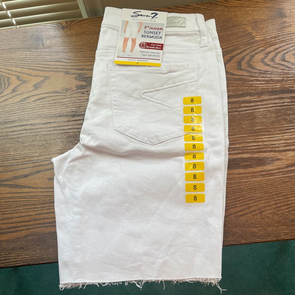 Seven7 Sunset Bermuda Jean Shorts sizes 8 and 6